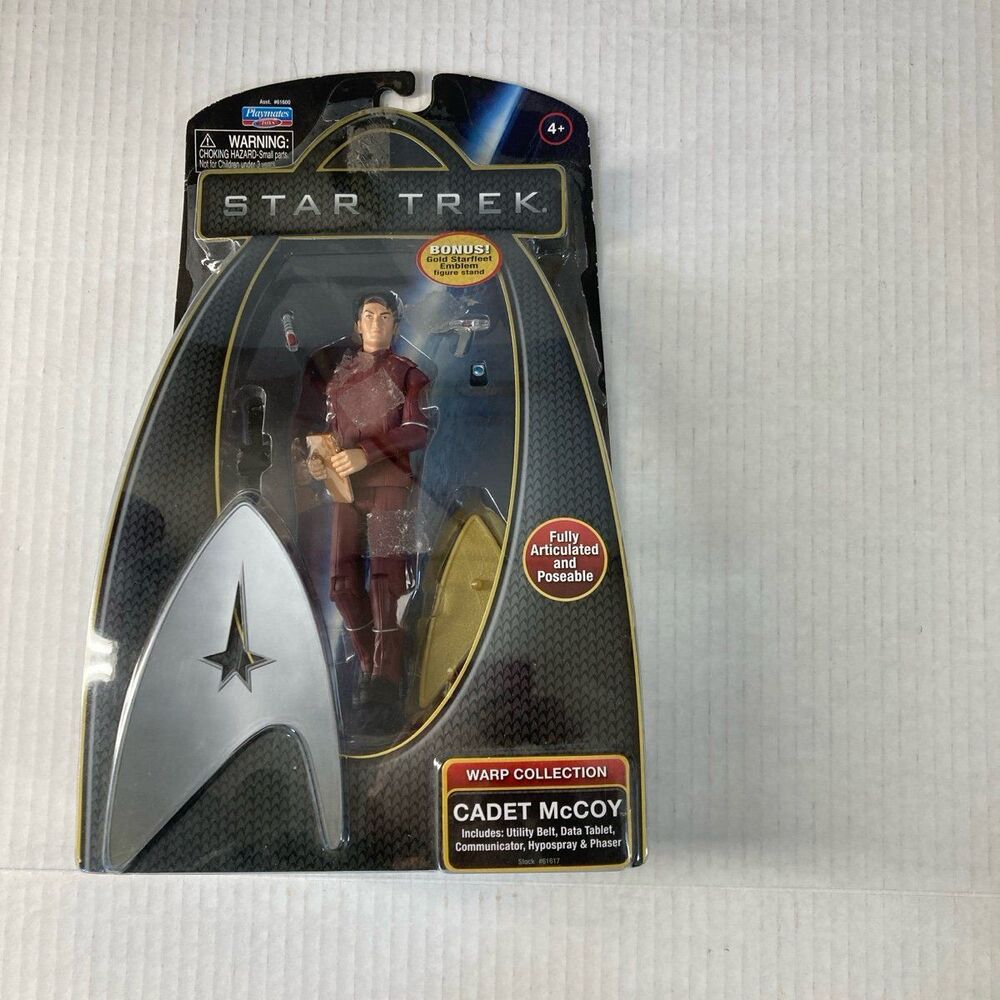 Playmates Star Trek Warp Collection Cadet Mccoy Action Figure 2009 New in Packag